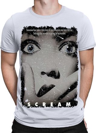 Generic Halloween T-Shirt Scream Movie Poster Horror Scary Spooky Mens T Shirts Top HD White 3XL