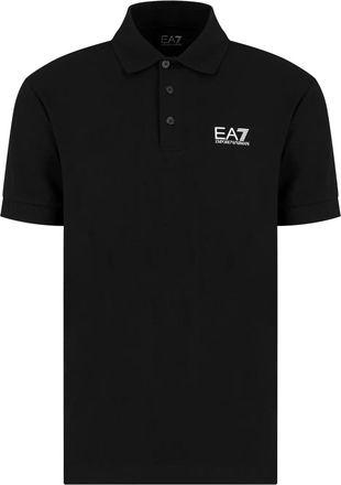 Emporio Armani Polo con logo goffrato - Nero