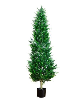 Nearly Natural 5Ft Uv-Resistant Artificial Cypress Tower Tree (Indoor/Outdoor)