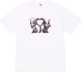 SUPREME SS26 Skunk T-Shirt White SUP-SS26-351-WHT