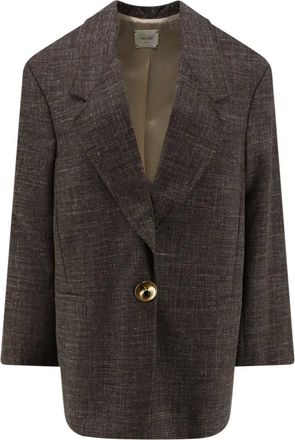 Alysi M&eacute;lange Tailored Blazer - female - Alysi - Blazers - Brown - 2XS - Jackets