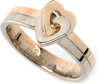Cartier Pink Gold (18K) White Gold (18K) Band Ring (Pre-Owned)