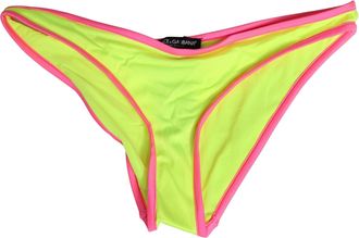 Dolce & Gabbana Unisex Yellow Pink Nylon Bottom Beachwear Bikini Underwear Elastane Clothing