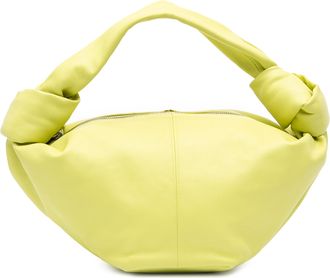Bottega Veneta Pre-owned Womens Mini Calfskin Double Knot - Lime Green Leather - One Size