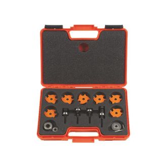CMT 923.001.11 Estuche 7 Fresas Circulares Z3 Hw Con 4 Mandriles S=8