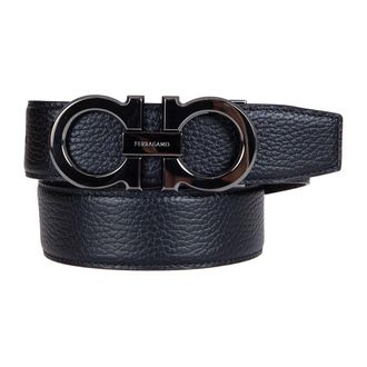 Ferragamo Belts, male, Black, Size: 105 CM Reversible Gancini Leather Belt