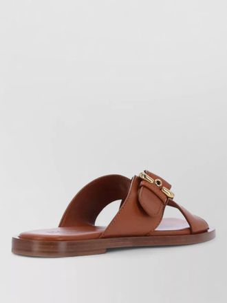 Chlo&eacute; leather heeled sandals
