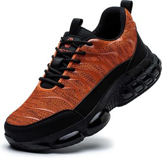 Generic Winter Shoes for Men Shoes for Men UK Outdoor Rock Climbing Sneakers Durable Anti Slip Footwear with Lightweight Hiking Ready Design Orange