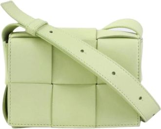 Bottega Veneta Pre-owned Schoudertas - Dames - Vintage Schoudertas - Groen - ONE Size - Leer - Vintage