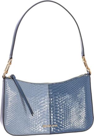 Michael Kors Schoudertas met Snake Effect - Dames - Schoudertassen - Blauw - ONE Size - Leer - Tassen