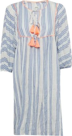 Manoush Abito a righe - Bianco