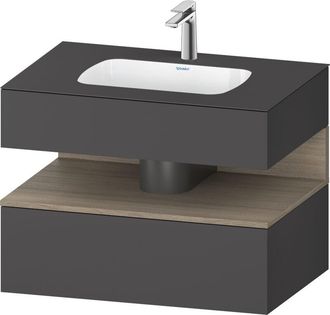 Duravit Qatego Lavabo Encastrado Con Base De Lavabo Consola, - Duravit
