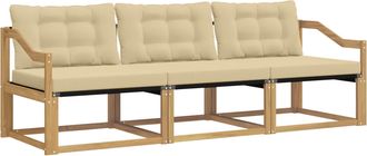 vidaXL Conjunto De Sof&aacute;s De Exterior 3 Uds. Y Beige Vidaxl