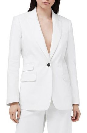 Rag & Bone Foster Linen Blend Blazer in White at Nordstrom Rack, Size 6
