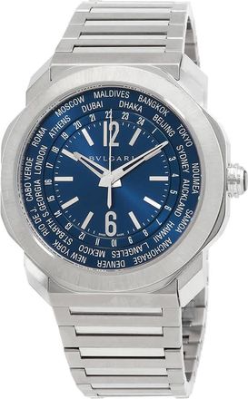 Bulgari Octo Roma Automatic Blue Dial Mens Watch 103481