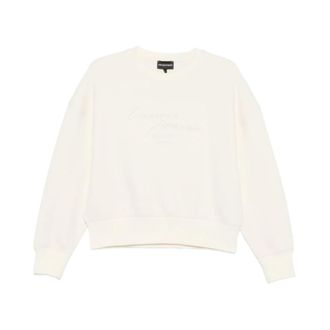 Emporio Armani Crew Neck Sweatshirt - Dames - Sweatshirts - Beige - M - Hoodies & sweatvesten