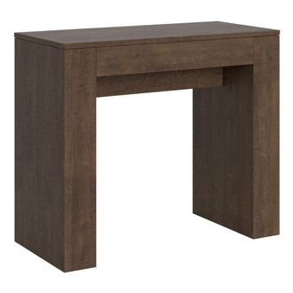Itamoby Consola extensible 90x42/198 cm efecto madera nogal
