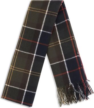 Barbour Womens Stanway Tartan Wrap Scarf Classic Scarfs