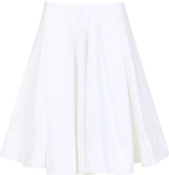 Jacquemus Witte Katoenen Rok Elegant Stijlvol - Dames - Korte rokken - Wit - M - Katoen - Rokken