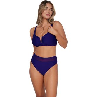 Sunsets Vienna V-Wire Bikini Swimsuit Top - D Cup in Indigo at Nordstrom, Size 36