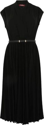 Max Mara Kleedjes, Dames, Zwart, M, Polyester, Albino Dress