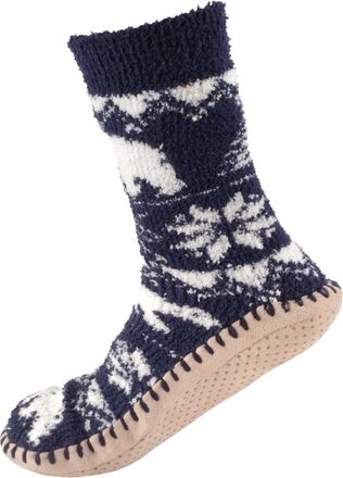 BambooMN Womens Soft Fuzzy Furry Gripper Slipper Socks with Tassel - Polar Bear - Womens Shoe Size 8-10