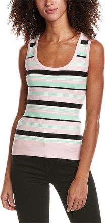JoosTricot JoosTricot Striped Sleeveless Silk-Blend Sweater