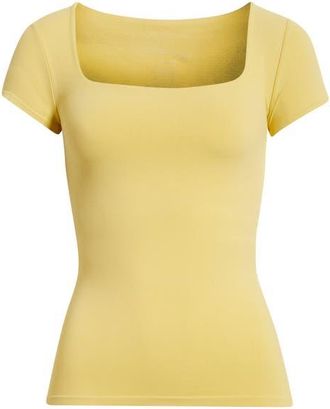 Free People Sunfade Clean Lines Baby T-Shirt in Sicilian Yellow at Nordstrom, Size X-Small