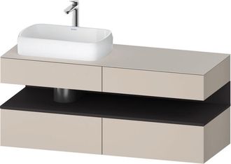 Duravit Qatego Consola Mueble Bajo Lavabo, 2 Extensiones, 2 - Duravit