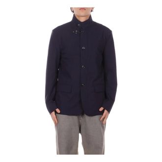 Fay Heren, Jassen, Blauw, Maat: 2XL Polyamide