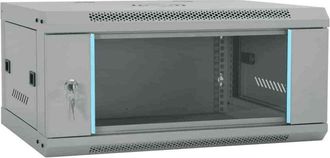 vidaXL Armadietto di rete Grigio 60 x 35 x 28 cm Acciaio - Vidaxl