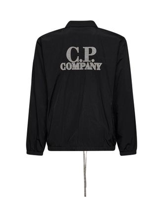 C.P. Company Mens Overshirt Lens Black Nylon Polyamide Shirt