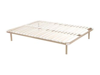 VENTE-UNIQUE.COM Somier de lamas beige 140 x 190 cm