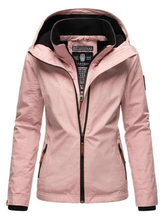 Marikoo dames tussenjas Erdbeere met dubbele kraag & fleecevoering