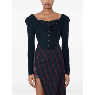 Vivienne Westwood Bea Corset Draped Cardigan