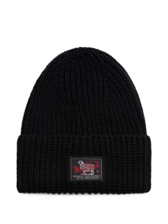 Woolrich Black Knitted Beanies Hat