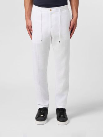 Philipp Plein Pantaloni con coulisse in lino