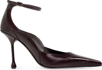 Jimmy Choo London Quinci 95 - Dames - Pumps - Rood - 38 1/2 EU - Leer - Schoenen