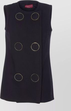 Gucci double breasted mini dress buttons