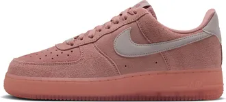 Nike Womens Air Force 1 07 Suede Shoes in Pink | IQ0136-600