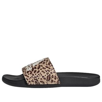 adidas (WMNS) adidas Adilette Comfort Slides Asia Sizing Core Black Off White Magic Beige ID8502