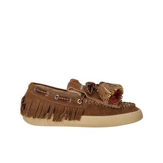Elena Iachi Loafers, female, Brown, Size: 7 US Loafer with Tassels