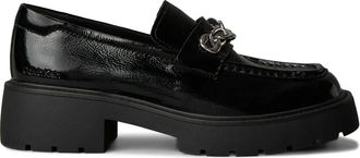 Calvin Klein Leren loafers - Zwart