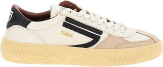 Puraai White 1.01 Vintage Vegan Leather Sneakers