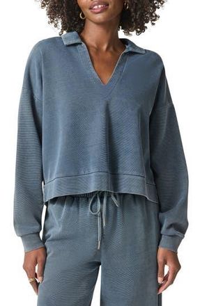 Splendid Indigo Polo Sweatshirt at Nordstrom Rack, Size X-Small