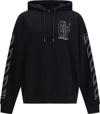 Off-white Black Cotton Mens Sweatshirt
