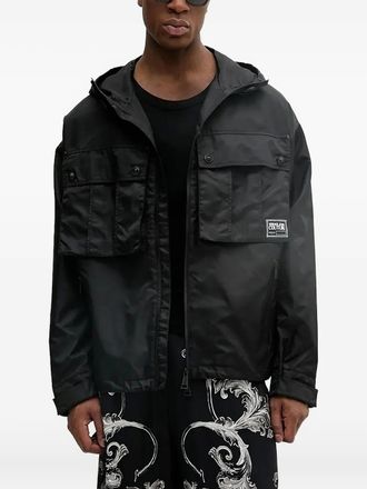 Versace Jeans Couture hooded pocket jacket - Black
