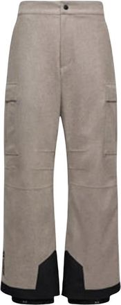 Moncler Gevoerde Technische Wollen Skipantalon - Dames - Ski broeken - Beige - M - Wol - Fitness