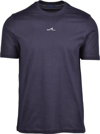 Paul & Shark Tops, Heren, Blauw, M, Katoen, Paul & Shark t-shirt