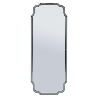 Dmora Espejo Dadahani, Marco Modelado, Forma Rectangular, Tipo De Pared, 60x150h Cm Gris